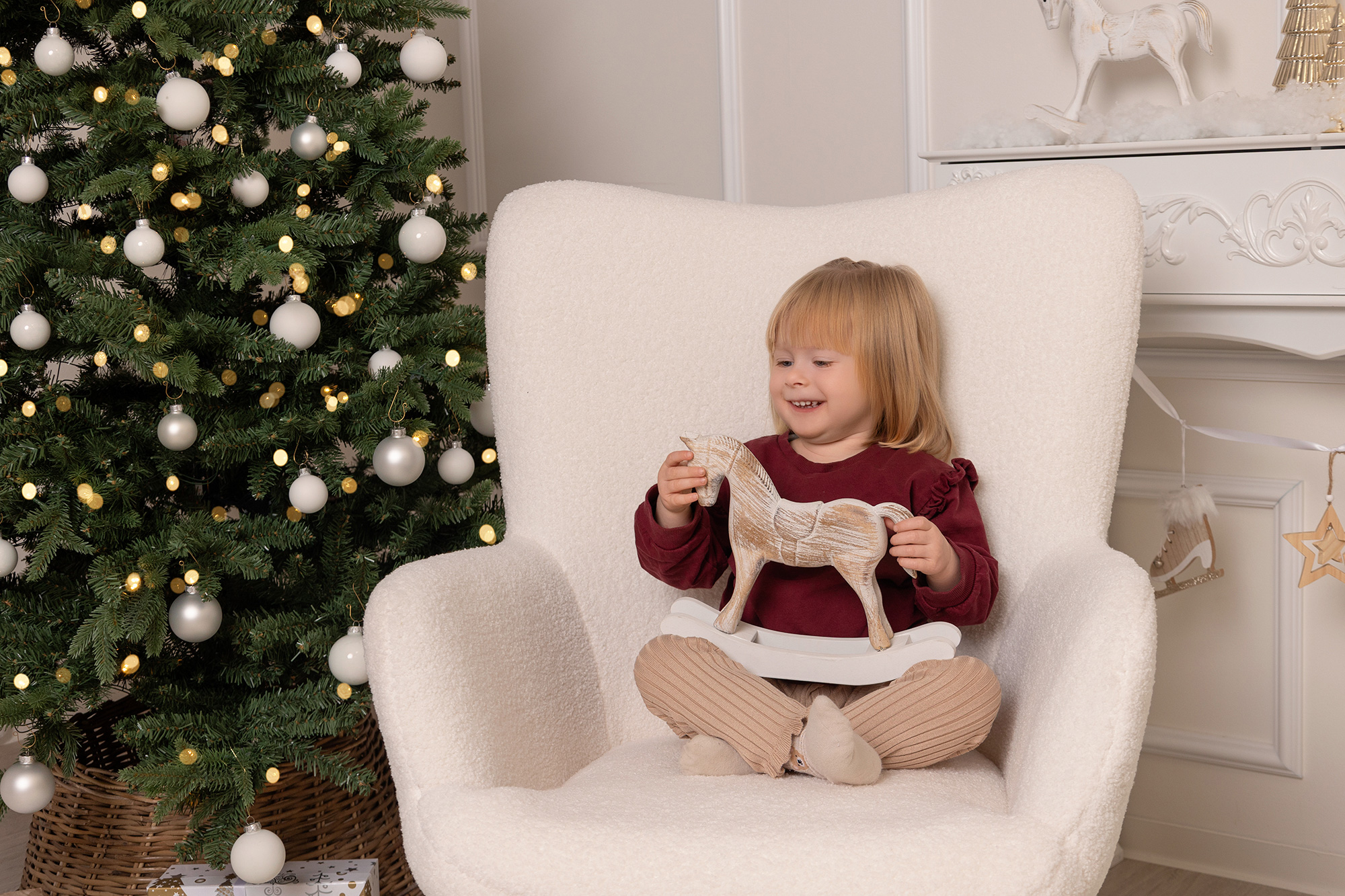 Familien Fotoshooting, als Weihnachtsgeschenk bei Meißen