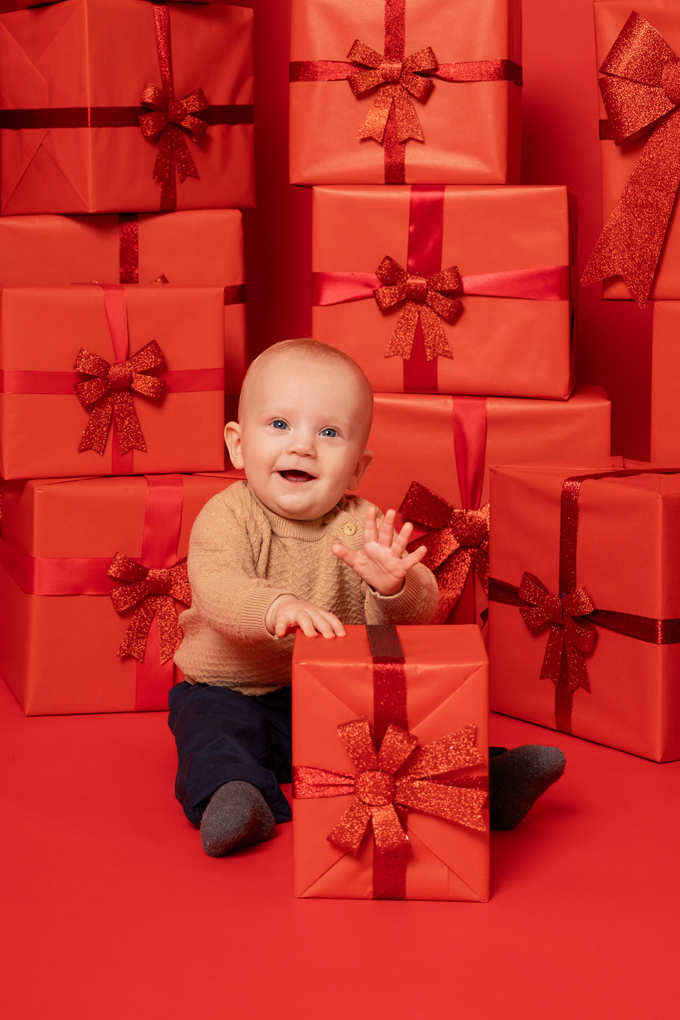 Familienfotoshooting zu Weihnachten bei Coswig